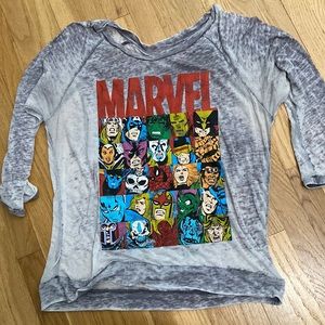 Marvel sheer shirt